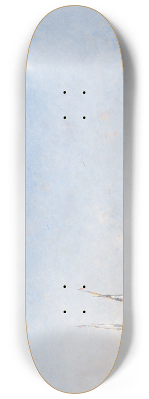 Narcisse Berchre - An Arab Caravan Resting near the Shore 8.25 inch art skate deck