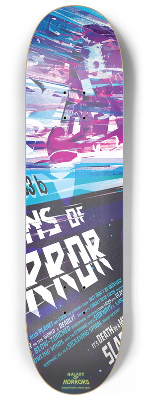 NASA - Rains of Terror 8.25 inch art skate deck