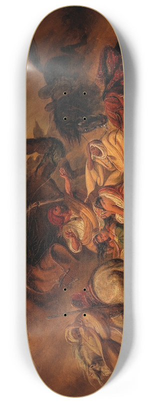 Johann Hermann Kretzschmer - A Caravan In The Desert In A Simoom 8.25 inch art skate deck