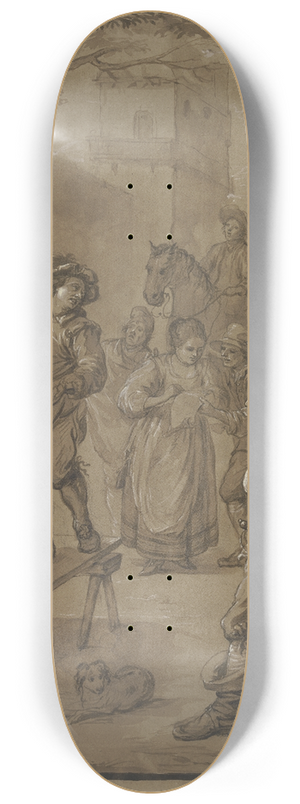 Johann Jakob Dorner the Elder - Minstrel 8.25 inch art skate deck