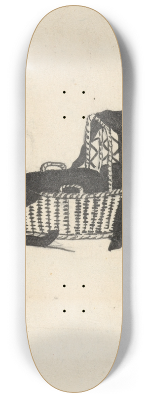 Nelly Bodenheim - Silhouet van een wieg 8.25 inch art skate deck