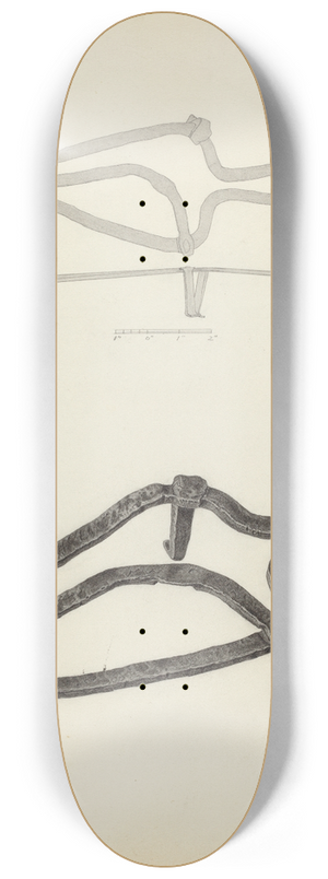 Neva Coffey - Flat Iron Holder 8.25 inch art skate deck