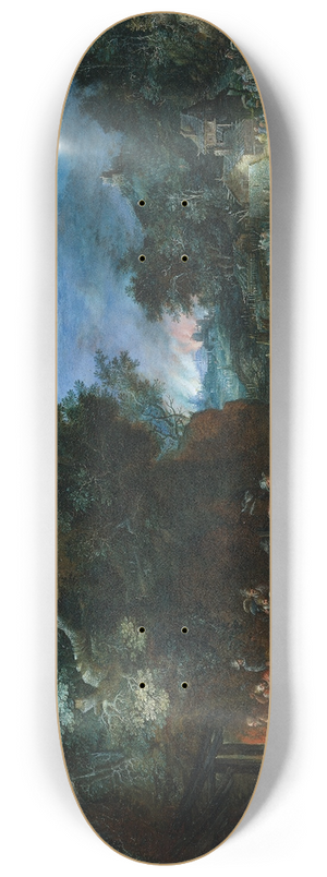 Johann Jakob Hartmann - Das Feuer 8.25 inch art skate deck