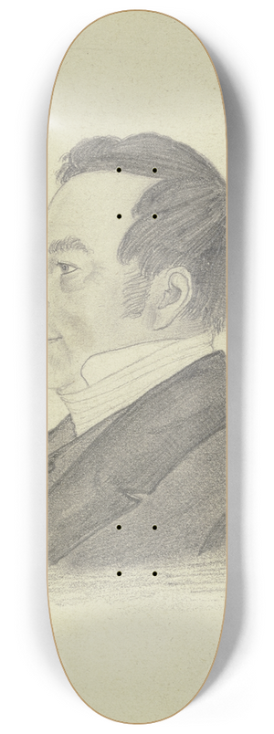 Johann Jakob Hoff - Bildnis Johann Jeremias Hoff, Vater des Knstlers 8.25 inch art skate deck