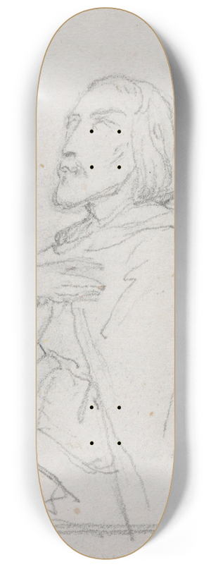 Nicaise De Keyser - Man at Prayers 8.25 inch art skate deck