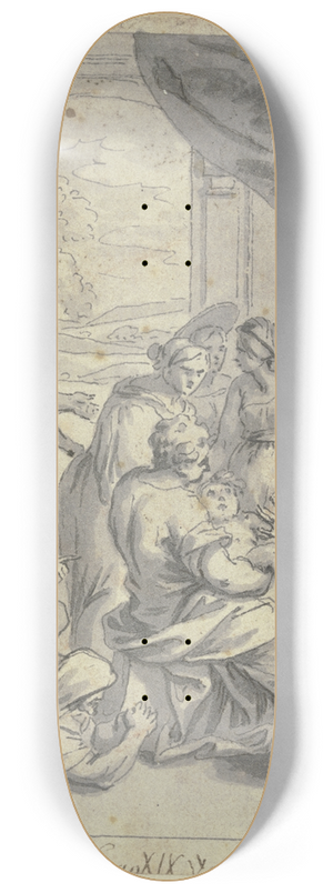 Johann Jakob von Sandrart - Die Beschneidung Ismaels 8.25 inch art skate deck Johann Jakob von Sandrart - Die Beschneidung Ismaels 8.25 inch art skate deck