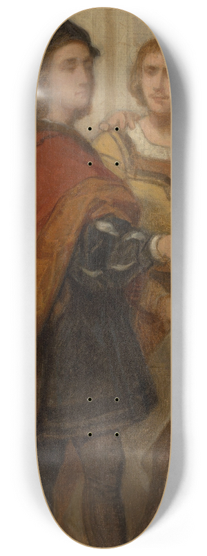 Nicaise De Keyser - The Painters Raphael and Bernard van Orley 8.25 inch art skate deck