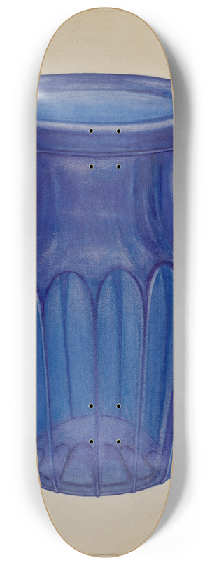 Nicholas Amantea - Blue Glass 8.25 inch art skate deck