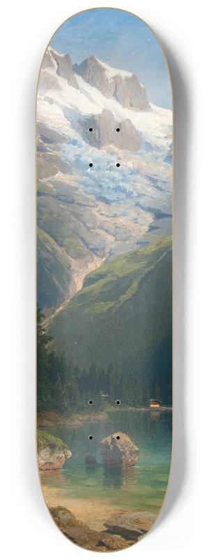 Johann Joseph Jansen - A Scene in the Salzkammergut 8.25 inch art skate deck Johann Joseph Jansen - A Scene in the Salzkammergut 8.25 inch art skate deck