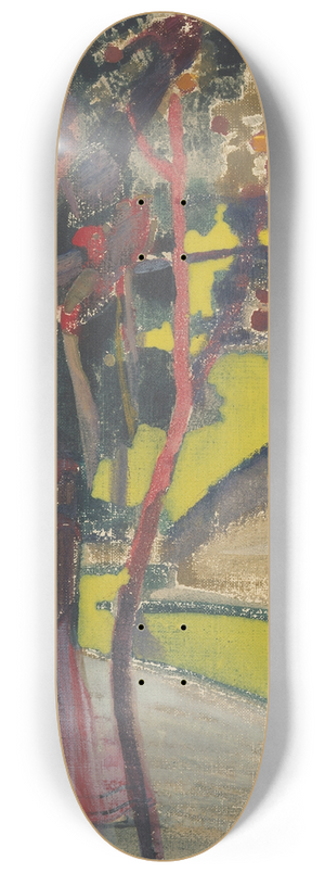 Nicholas Roerich - Trees by a Lake 8.25 inch art skate deck