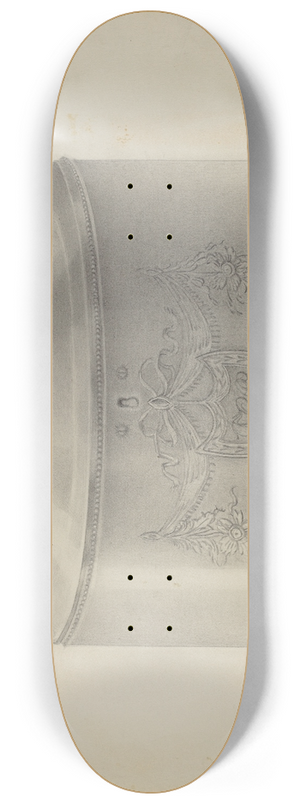 Nicholas Zupa - Silver Tea Caddy 8.25 inch art skate deck