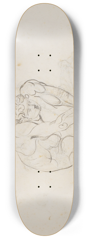 Nicolai Abildgaard - Udkast til Filoktet-figuren 8.25 inch art skate deck