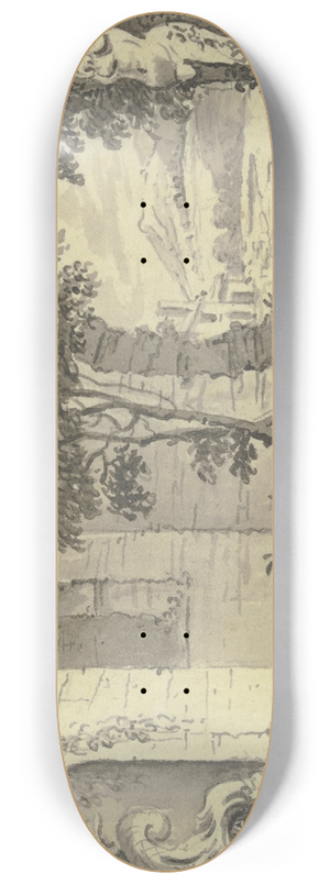 Johann Ludwig Aberli - Titelblatt 8.25 inch art skate deck Johann Ludwig Aberli - Titelblatt 8.25 inch art skate deck
