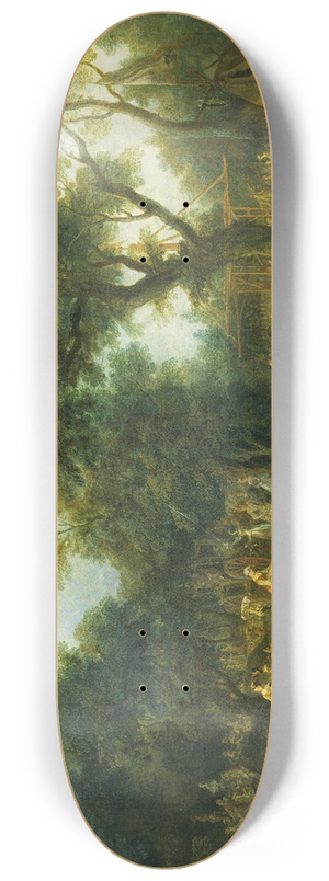 Nicolas Lancret - Fte in a Wood 8.25 inch art skate deck