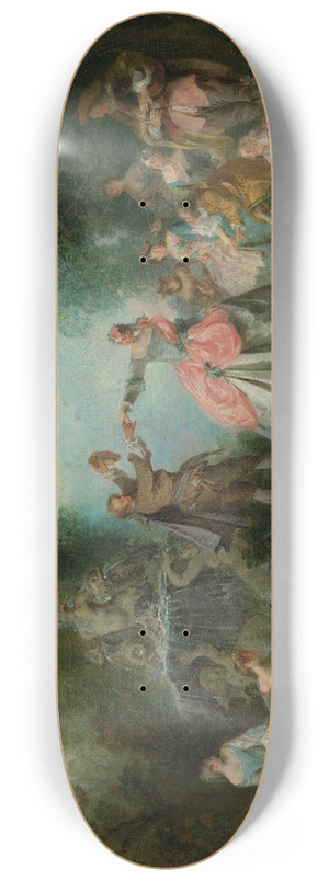 Nicolas Lancret - The minuet 8.25 inch art skate deck