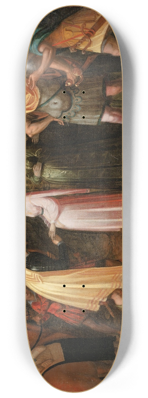 Nicolas Moillon - Scene of chevalry 8.25 inch art skate deck