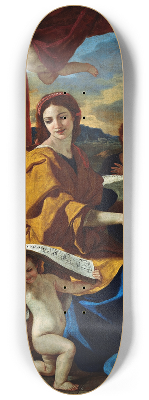 Nicolas Poussin - St. Cecilia 8.25 inch art skate deck