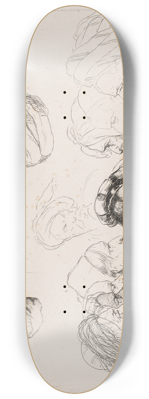 Niels Simonsen - Prveblad 12 hoveder 8.25 inch art skate deck