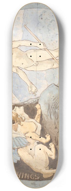 Niels Skovgaard - Oedipus and the Sphinx 8.25 inch art skate deck