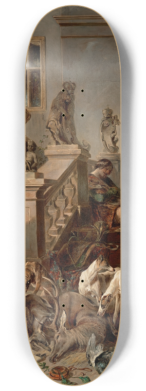 Johann Matthias Ranftl - Die Jagdbeute 8.25 inch art skate deck