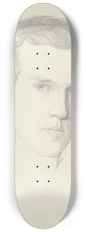 Nikolaus Hoff - Bildnis des Augsburger Kupferstecher Gottlieb Rist 8.25 inch art skate deck