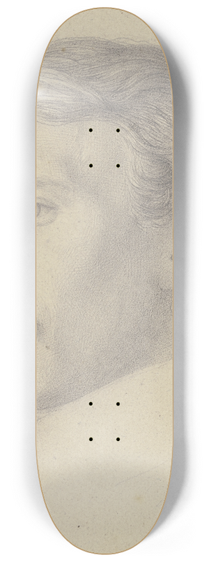 Nikolaus Hoff - Bildnis des baltischen Malers August Pezold 8.25 inch art skate deck