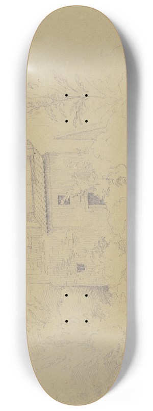 Nikolaus Hoff - Die Eremitage bei Albano 8.25 inch art skate deck