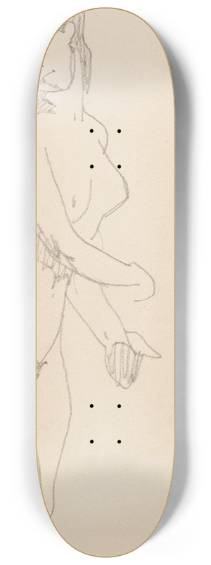 Amedeo Modigliani - Femme nue debout 8.25 inch art skate deck