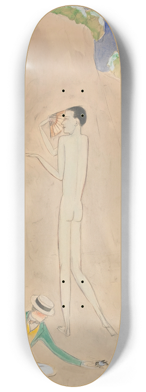 Nils Dardel - Konversation 8.25 inch art skate deck