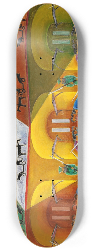 Nils Dardel - Transsibiriska expressen 8.25 inch art skate deck