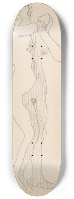 Amedeo Modigliani - Femme nue debout 8.25 inch art skate deck