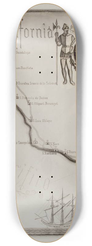 Norman Kamps - Map 8.25 inch art skate deck