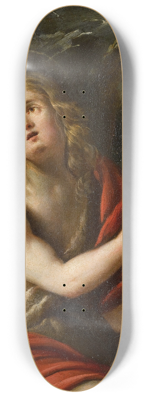 North Italian School - Saint John the Baptist 8.25 inch art skate deck