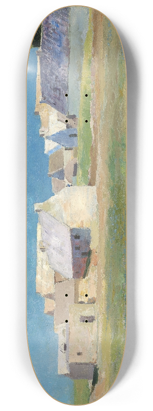 Odilon Redon - Breton Village 8.25 inch art skate deck