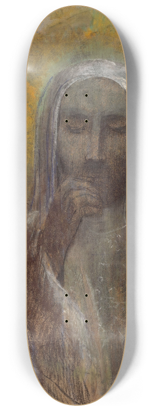 Odilon Redon - Le Christ du silence 8.25 inch art skate deck