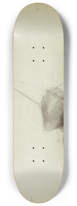 Odilon Redon - Ship at the beach 8.25 inch art skate deck