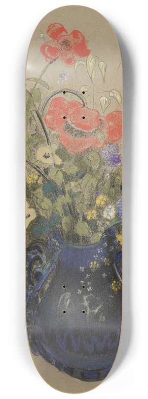 Odilon Redon - Vase de fleurs 8.25 inch art skate deck