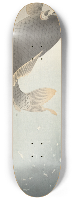 Ohara Koson - Carp 8.25 inch art skate deck