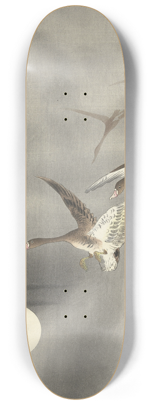 Ohara Koson - Geese in flight 8.25 inch art skate deck