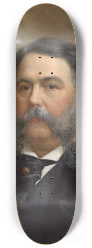 Ole Peter Hansen Balling - Chester Alan Arthur 8.25 inch art skate deck