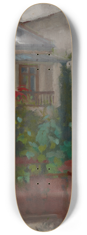 Olga Boznanska - Architectural Landscape 8.25 inch art skate deck
