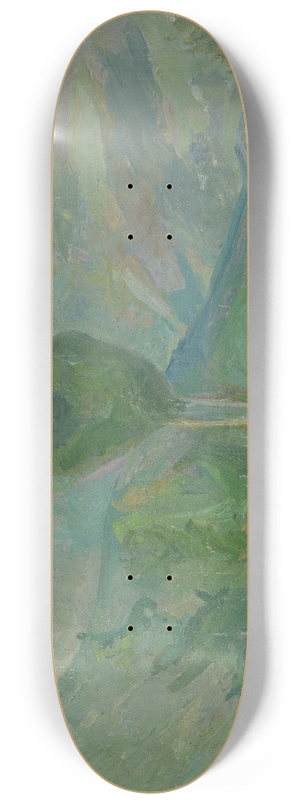 Oluf Wold-Torne - View from Seljord 8.25 inch art skate deck