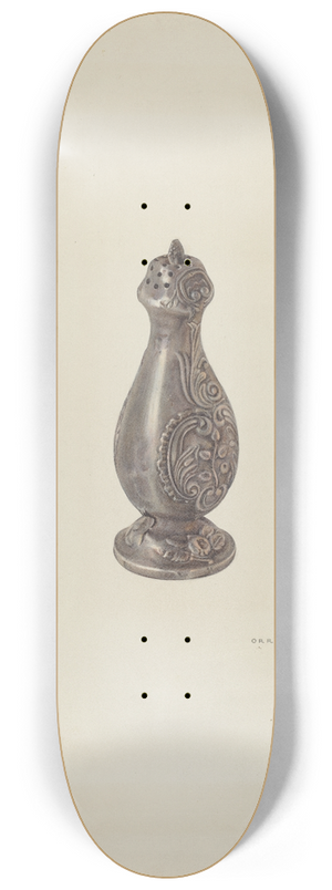 Orrie McCombs - Pewter Salt Shaker 8.25 inch art skate deck
