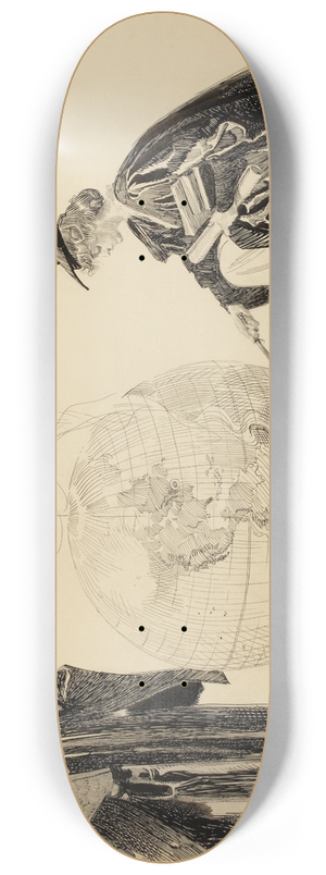 Orson Byron Lowell - Setting the World on Fire 8.25 inch art skate deck