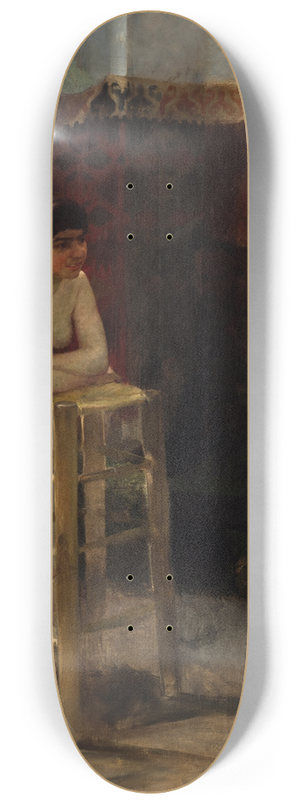 Oscar Bjrck - Female model in a studio 8.25 inch art skate deck
