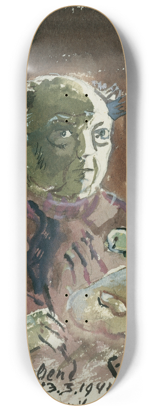 Oskar Laske - Selbstportrt 8.25 inch art skate deck