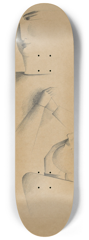 Oskar Schlemmer - Begegnung 8.25 inch art skate deck