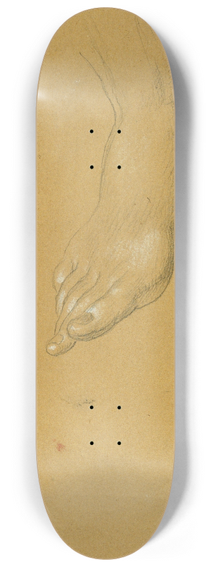 Johann Peter Krafft - Fustudie zu Rdiger und Angelika 8.25 inch art skate deck Johann Peter Krafft - Fustudie zu Rdiger und Angelika 8.25 inch art skate deck