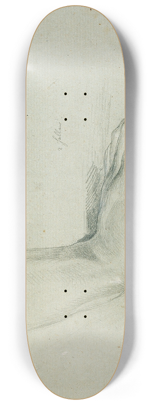 Johann Peter Krafft - Handstudie zu Arindal und Daura 8.25 inch art skate deck