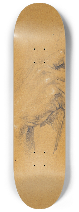 Johann Peter Krafft - Handstudie zu Ossian und Malvina 8.25 inch art skate deck